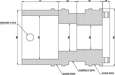MOBILE CRANE ROD PISTONS